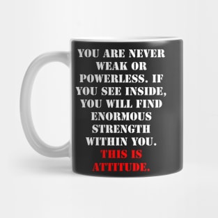 What is attitude ? Mug